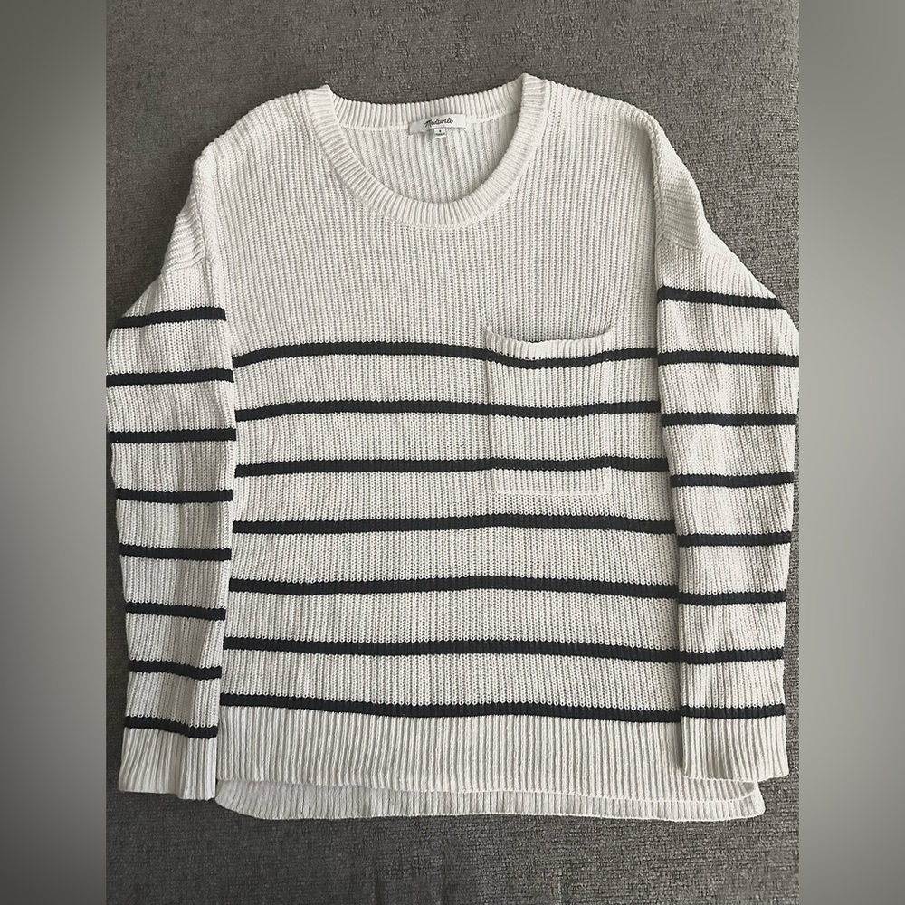 Madewell Striped Crewneck Sweater